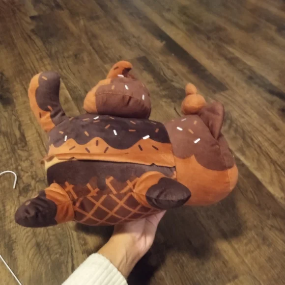 Aphmau Women's / Men's  MeeMeow Chocolate Ice Cream Plush Brown Size Large 11” - Picture 7 of 8